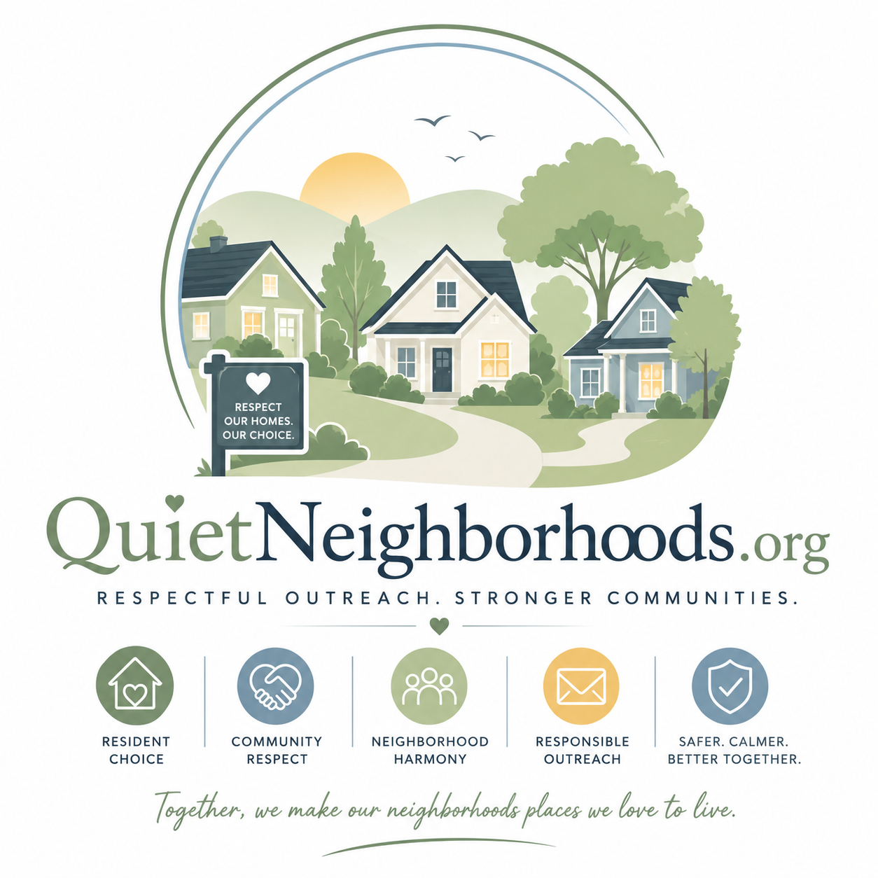 Quiet Neighborhoods logo